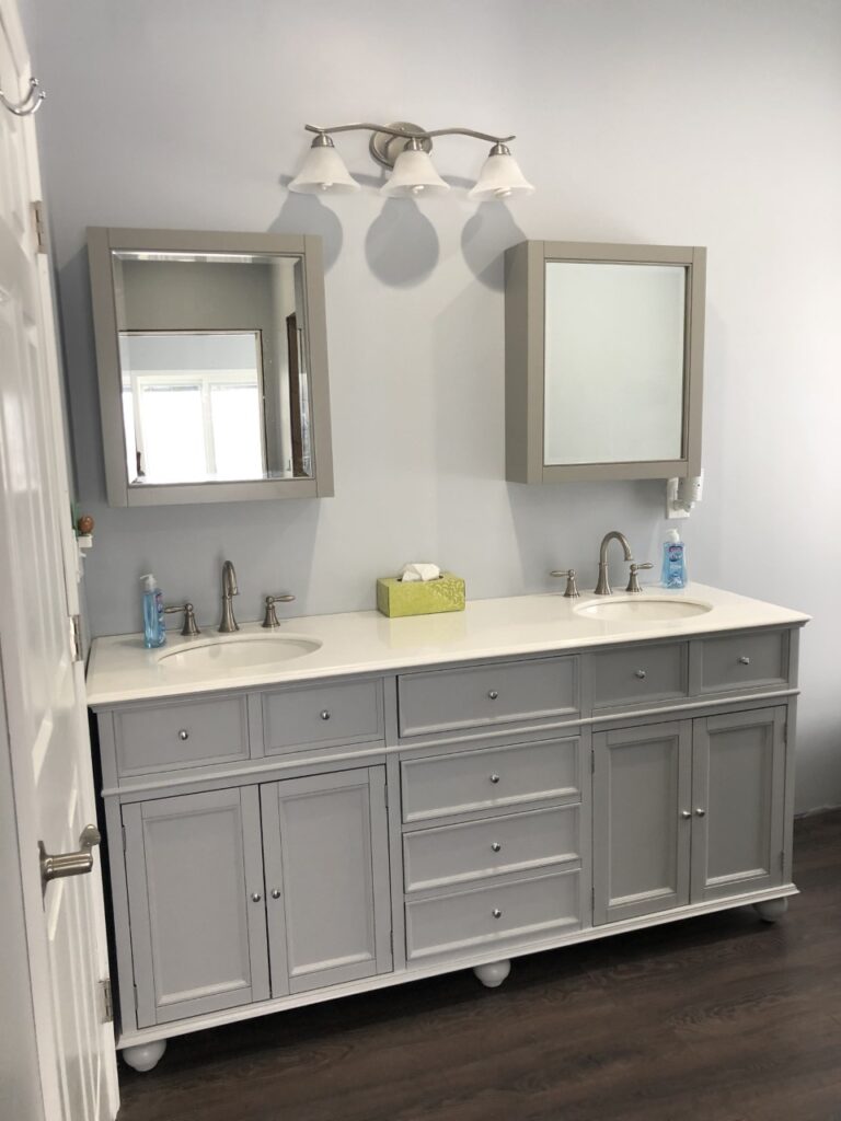 Bathroom remodeled by KS Construction & Design