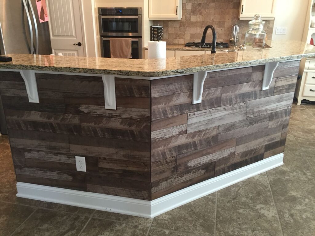 Kitchen remodeled with raised bar by KS Construction & Design